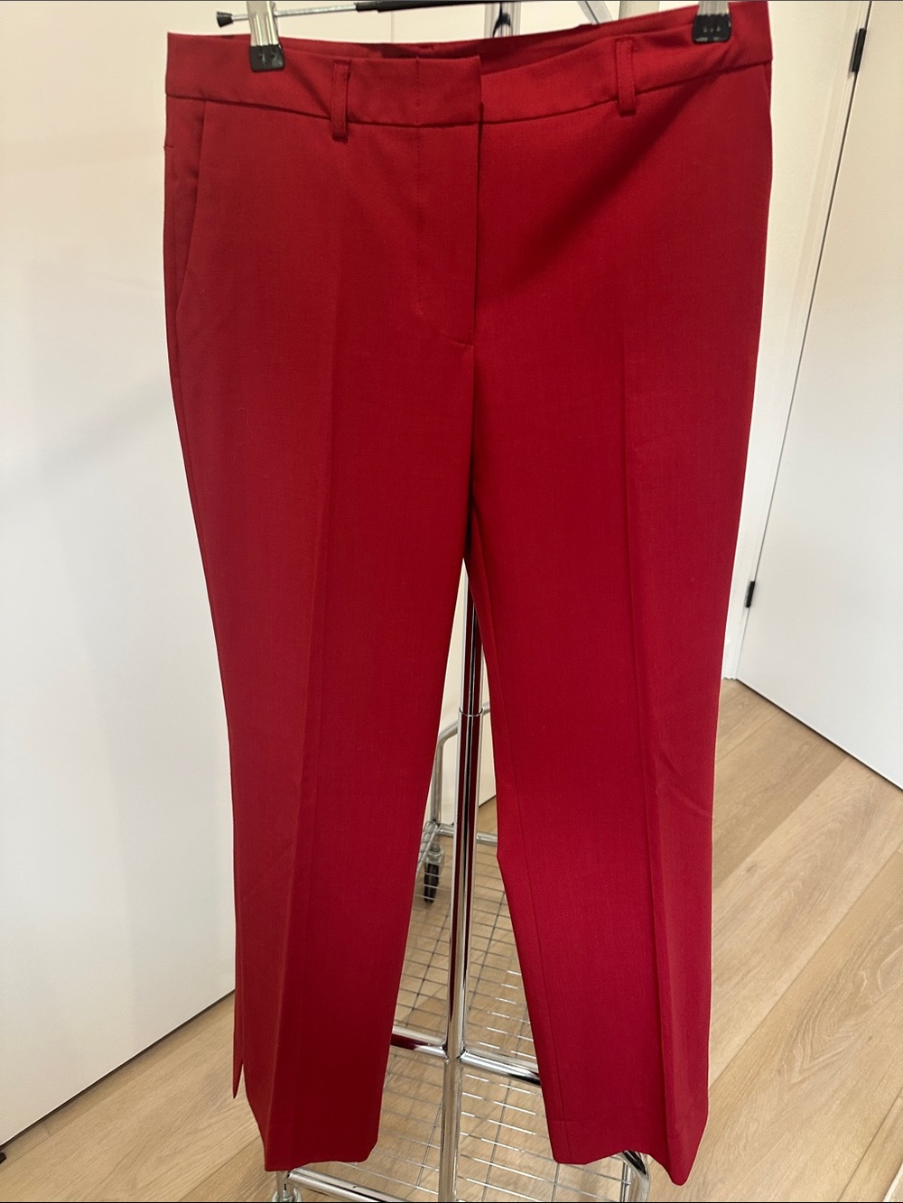 BCBGMaxAzria Red Tailored Women's Trousers